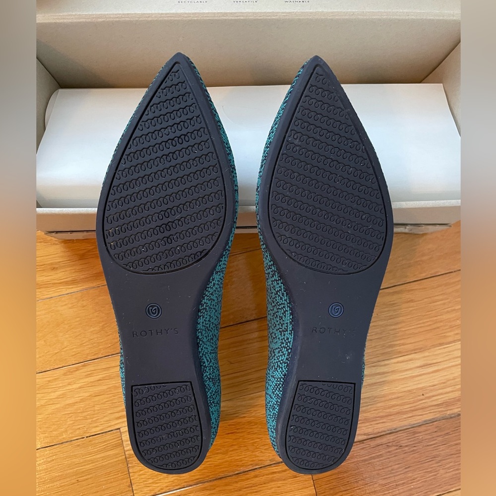 Euc Spruce Python Rothy’s The Point Flat - image 6